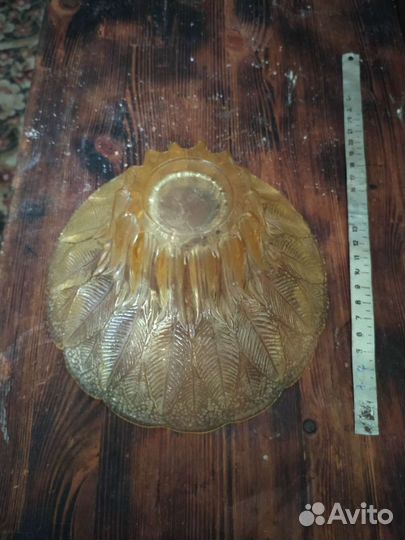 Посуда СССР вазочка из цветного стекла