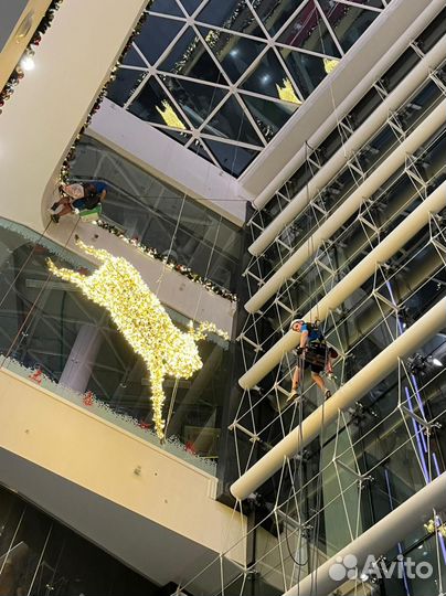 Украшение домов гирляндами