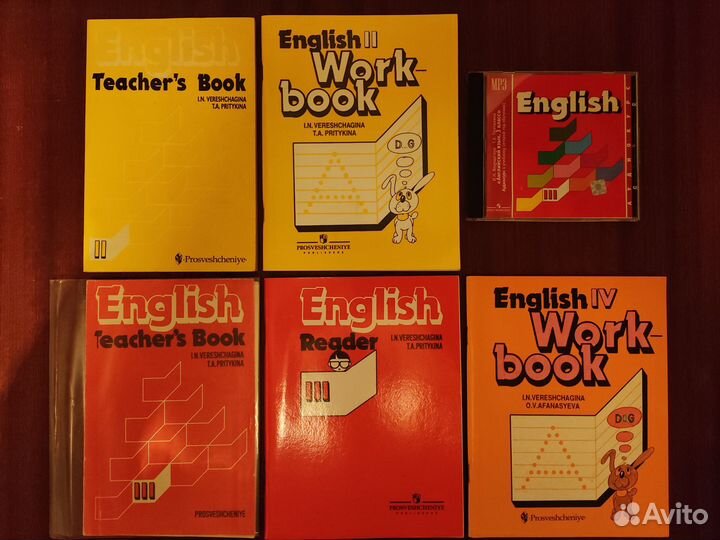Учебники английский язык 1-7 класс