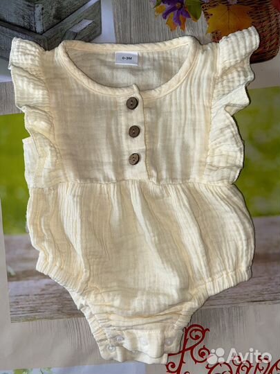 Муслиновый боди 56