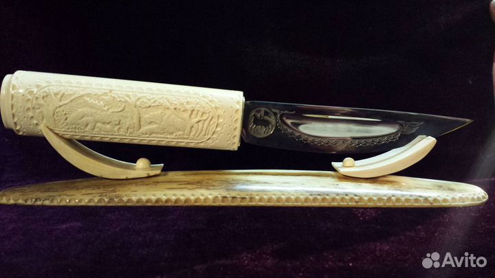Нож якутский из бивня мамонта