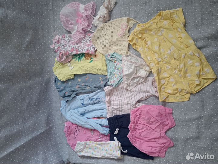 Вещи пакетом на девочку 68 74