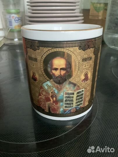 Кружка с Николаем угодником в идеальном состоянии