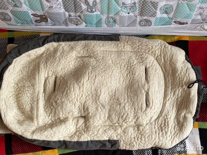 Меховой конверт в коляску овчина markus