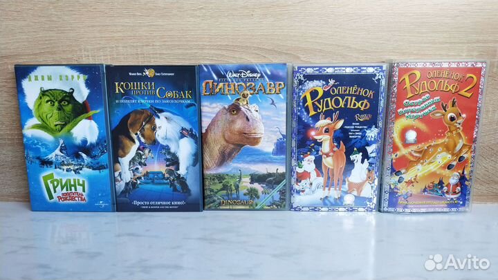 VHS Видеокассеты Лицензия. Пластик боксы