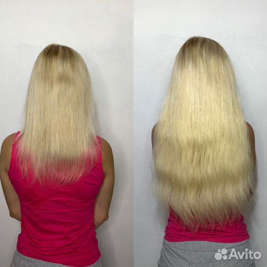 Холодное наращивание волос