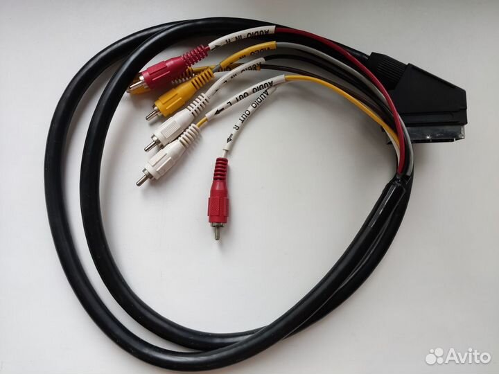 Кабель scart-6RCA