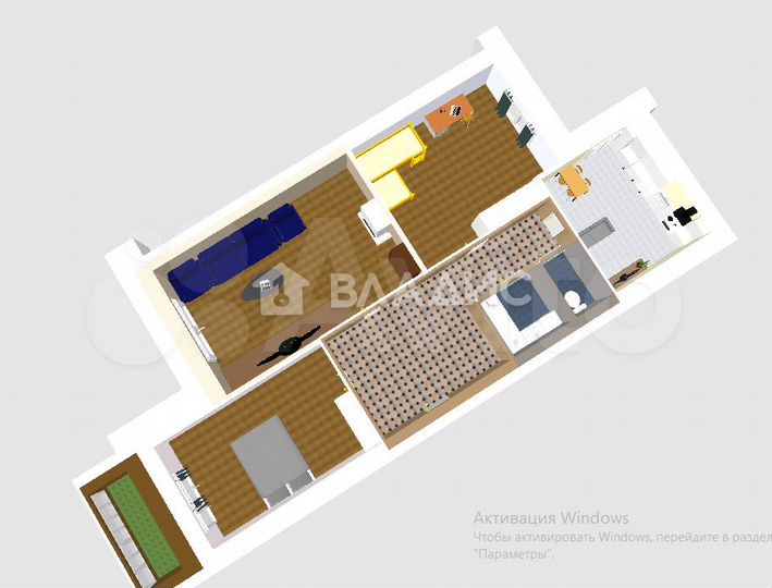 3-к. квартира, 85 м², 1/14 эт.