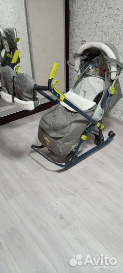Детские санки коляска ника 7-3