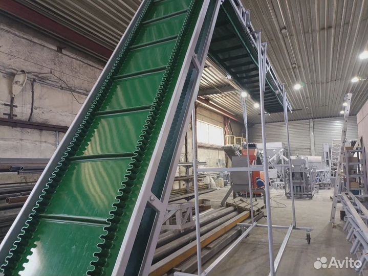 Ленточный транспортер Г-образный