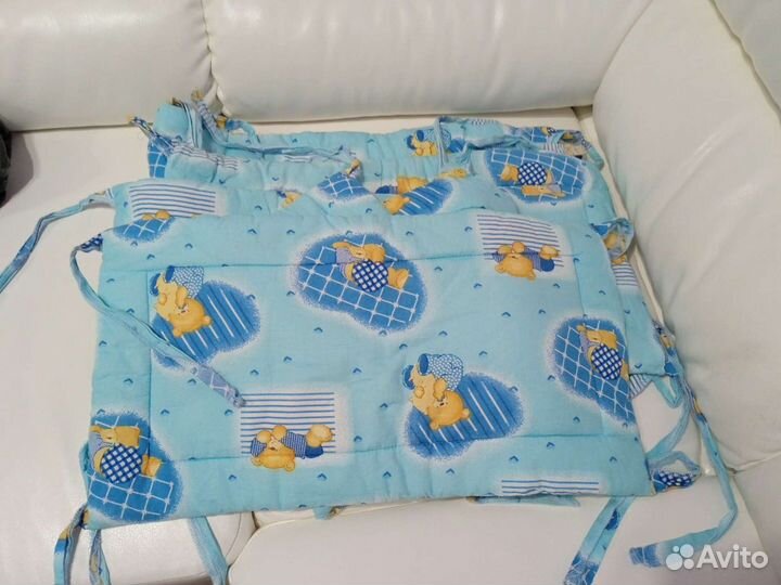 Бортики в кроватку и балдахин