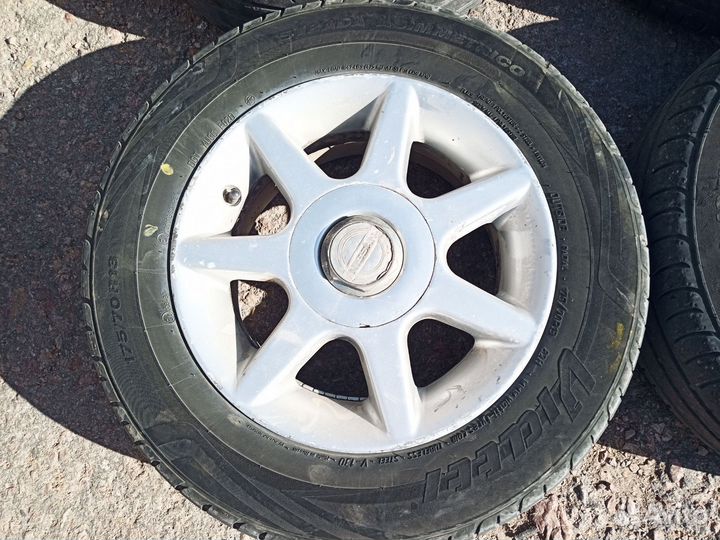 Литые диски nissan r13 с резиной