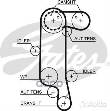 Ремень грм VW 1.4L 16V 130з