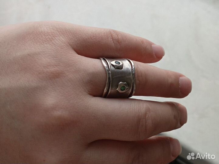 Кольцо серебряное с опалом