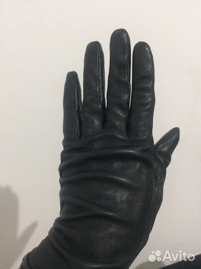 Перчатки женские кожаные