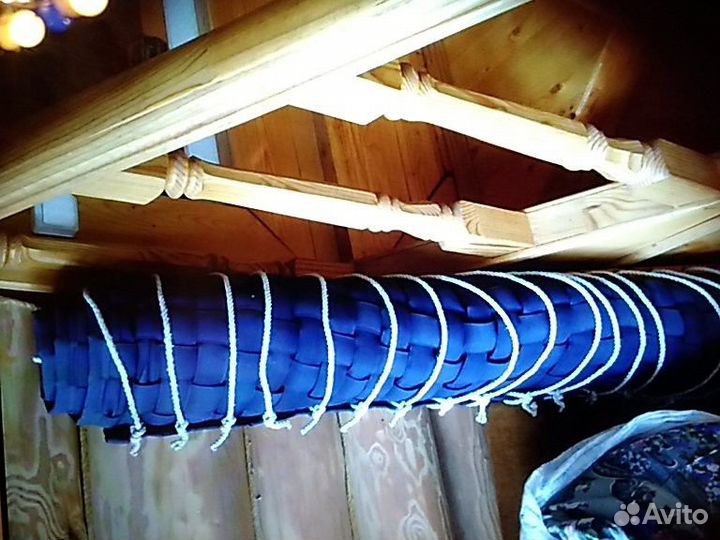 Гамак тканевый, очень плотный, плетеный