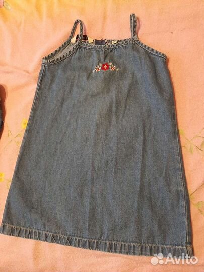 Лот. Джинсовые вещи на девочку