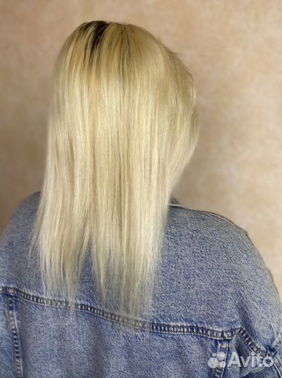 Наращивание волос (капсулы, голивудское)