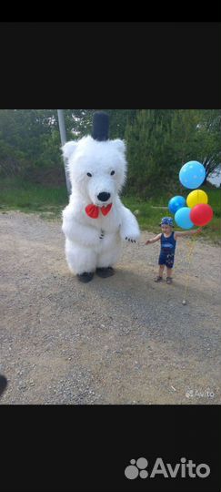 Ростовая кукла белый медведь