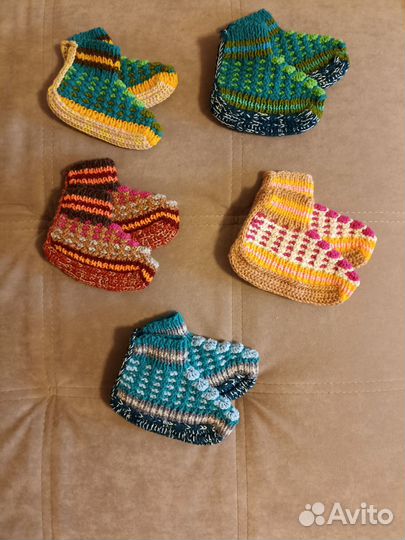 Носочки детские вязаные
