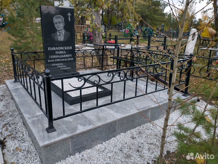 Памятники,Благоустройство мест захоронения