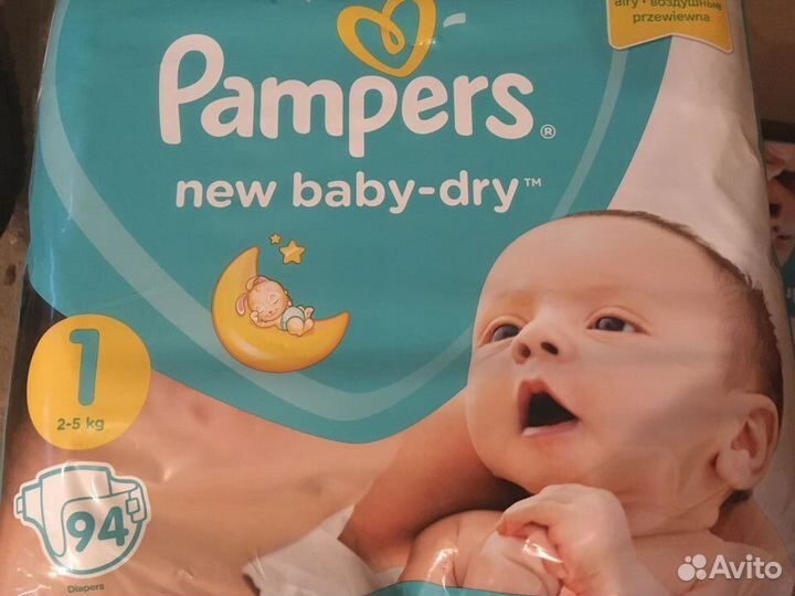 Подгузники Pampers new baby-dry 1 (94 шт. в уп.)