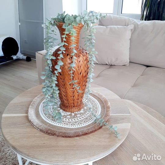 Плетеная ваза 40 см