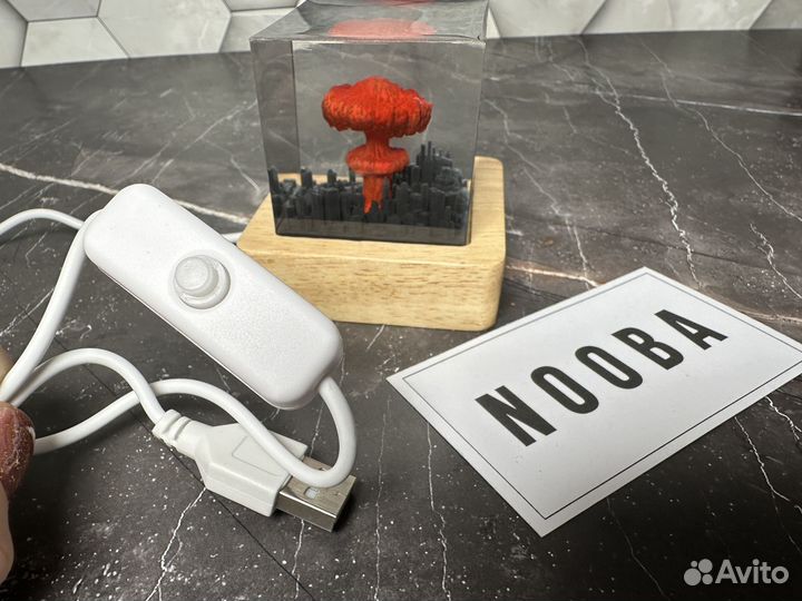 Ночник из эпоксидной смолы