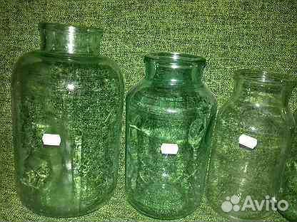 Старинные Банки стеклянные
