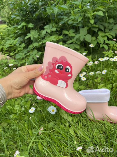 Резиновые сапоги детские 22-30 новые