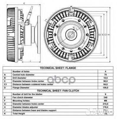 Гидромуфта без крыльчатки 49001 NRF