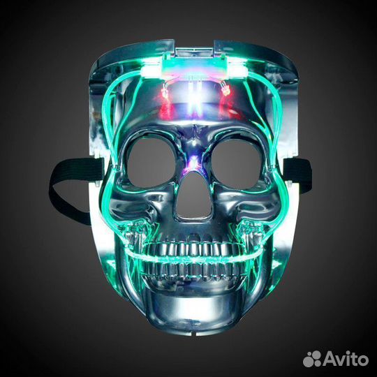 Маска череп светящаяся