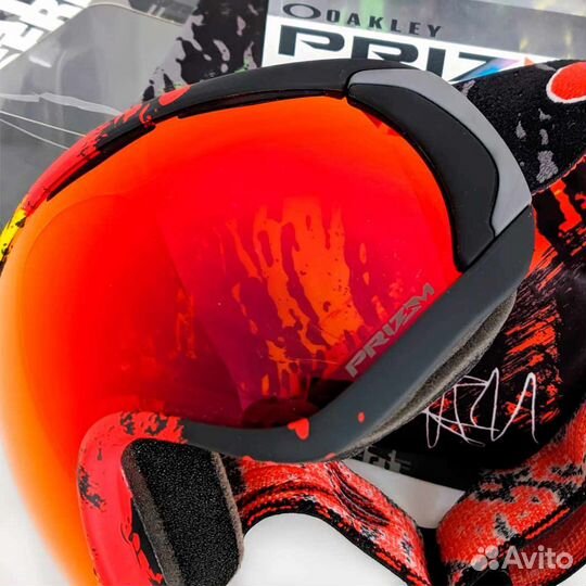 Сноуборд маска Oakley Canopy T.Hall Rasta Prizm