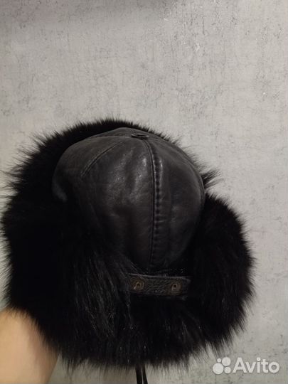 Мужская зимняя шапка ушанка меховая