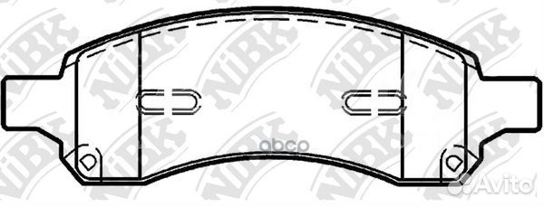 Колодки торм. пер. PN0517 NiBK