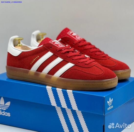 Кроссовки Adidas Gazelle Red (Арт.71539)