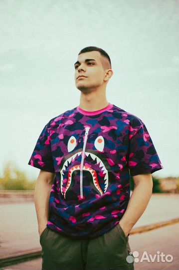 Мужская футболка оверсайз Bape