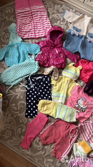 Пакет вещей на девочку от 0 до 4 лет