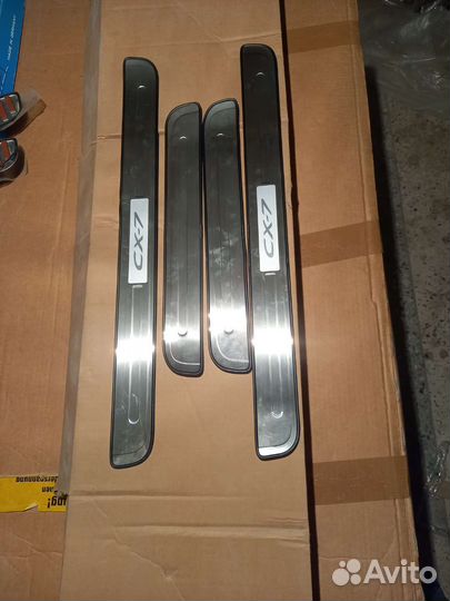 Накладки порогов mazda cx-7