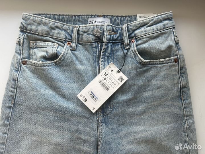 Джинсы zara mom 36