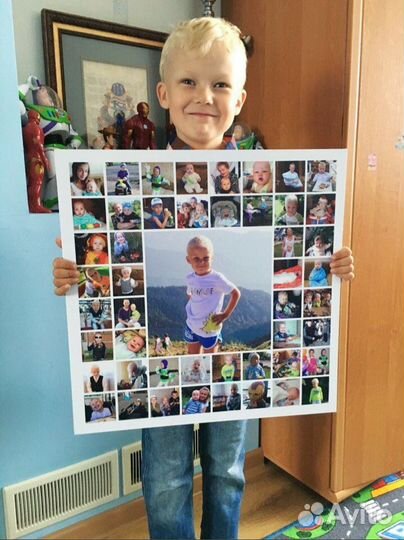 Печать фото-картины, портрета на холсте