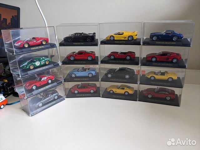 Коллекция Ferrari (1:43) в пласт. боксах (17 шт)