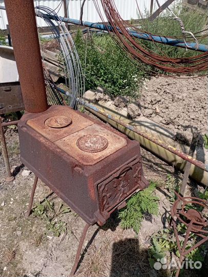 Печь буржуйка чугунная СССР