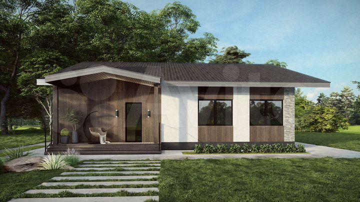 Коттедж 167 м² на участке 10 сот.