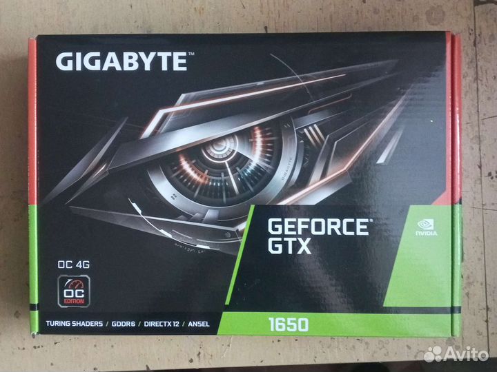 Видеокарта gigabyte GeForce gtx 1650