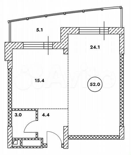 2-к. апартаменты, 52 м², 17/29 эт.