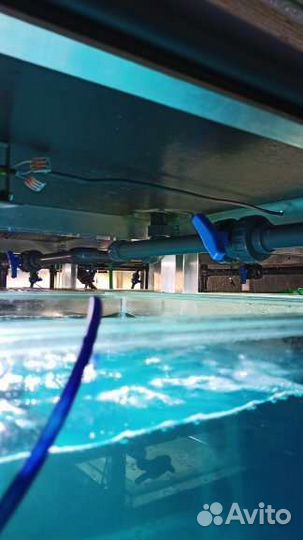 Стойка с аквариумами 4 метра