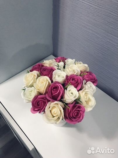 Букет из мыльных роз 21 шт