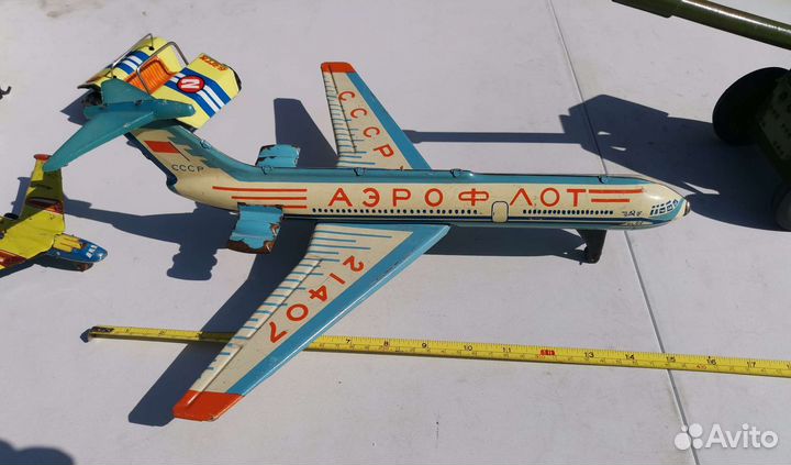 Игрушки СССР багги самолёт инерционные