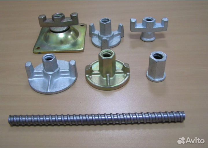 Крепеж для опалубки: стяжной винт, гайка